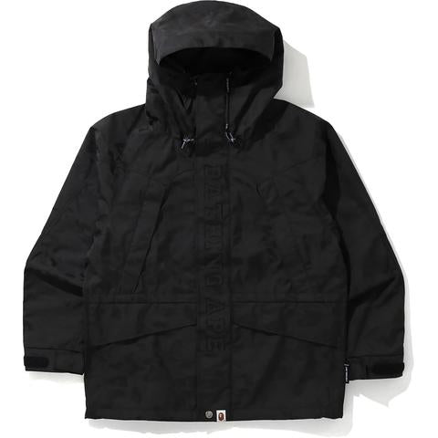 BAPE JACQUARD SNOWBOARD JACKET MENS BLACK