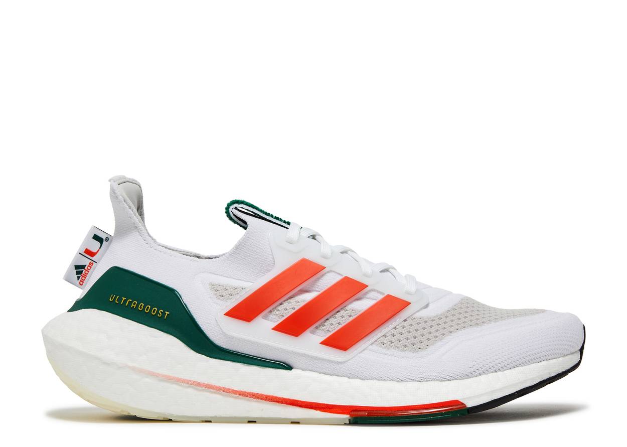 ADIDAS ULTRABOOST 21 'NCAA PACK - MIAMI'