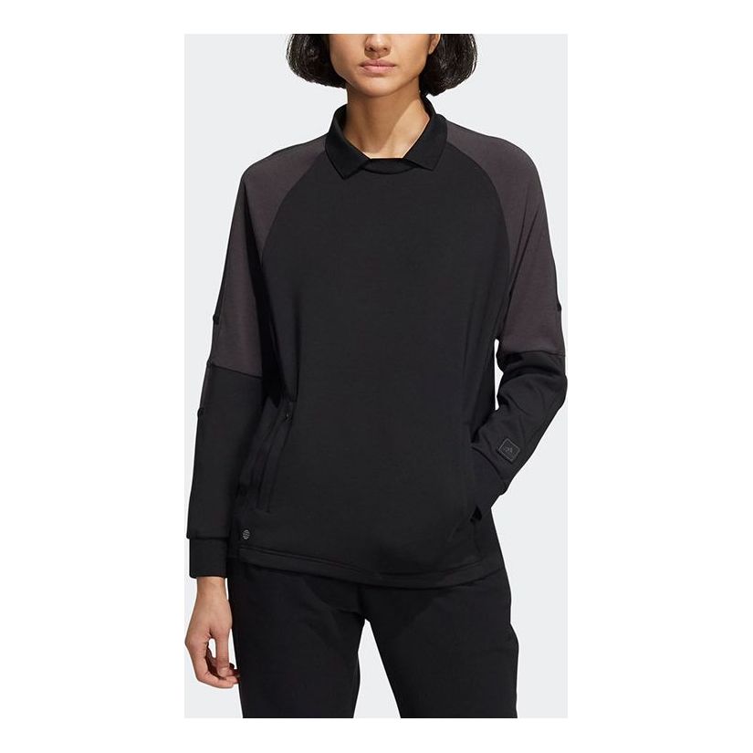 (WMNS) adidas Go-To Crewneck Sweatshirt 'Black' H64646