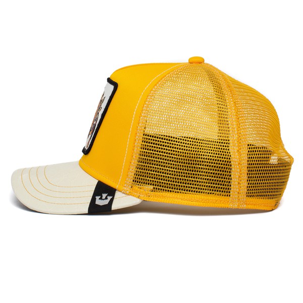 Roofed Lizard Trucker Cap - Yellow