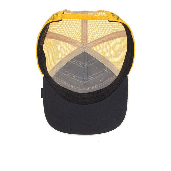 Roofed Lizard Trucker Cap - Yellow