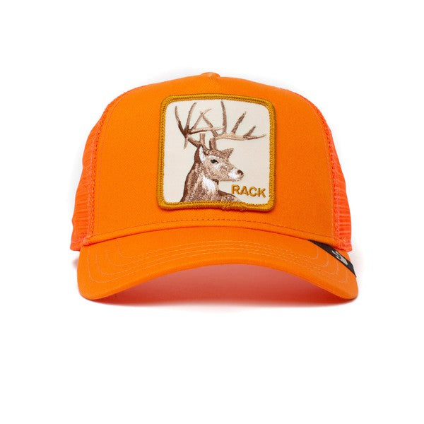 Deer Trucker Cap - Orange