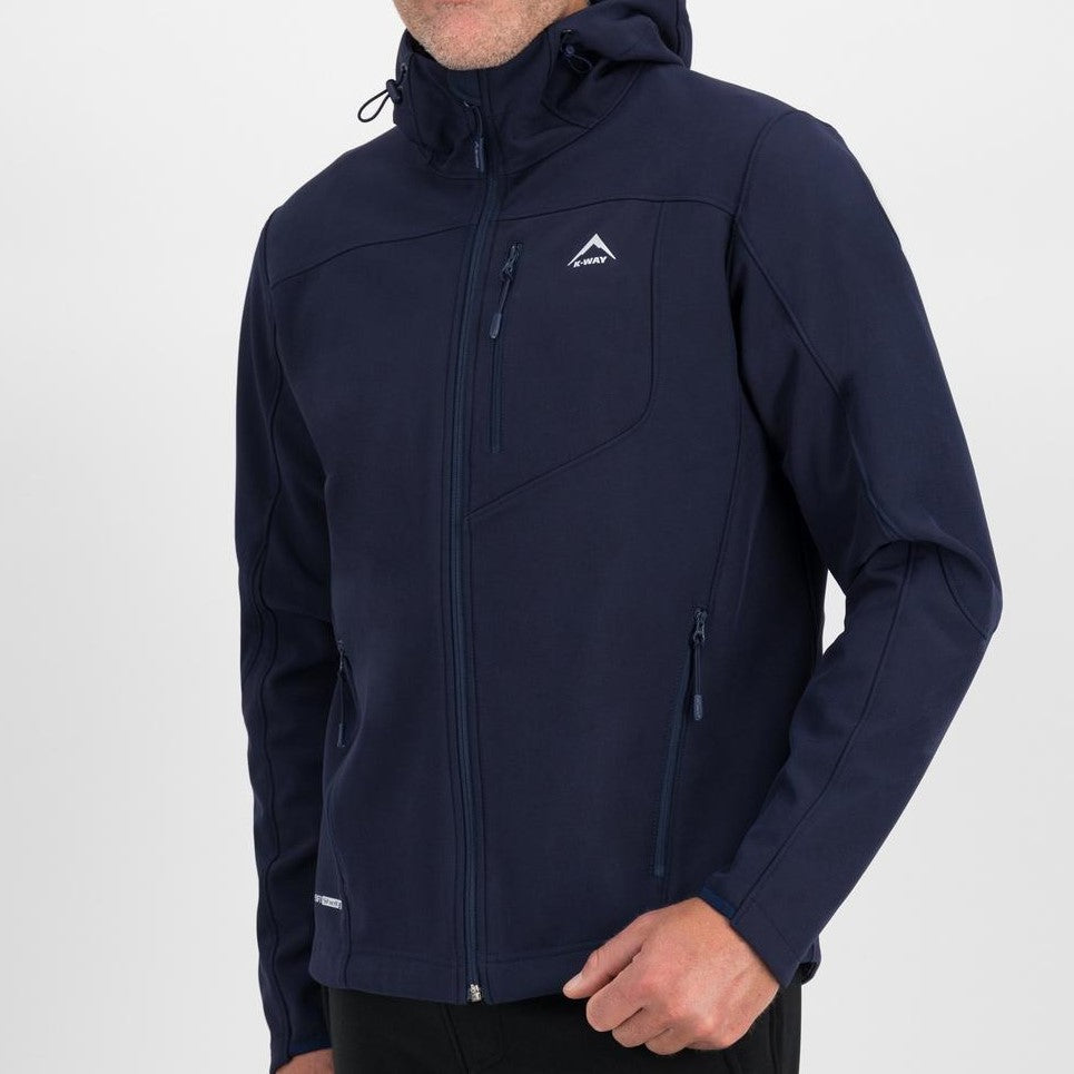 K-WAY MEN'S APEX SOFTSHELL HOODIE