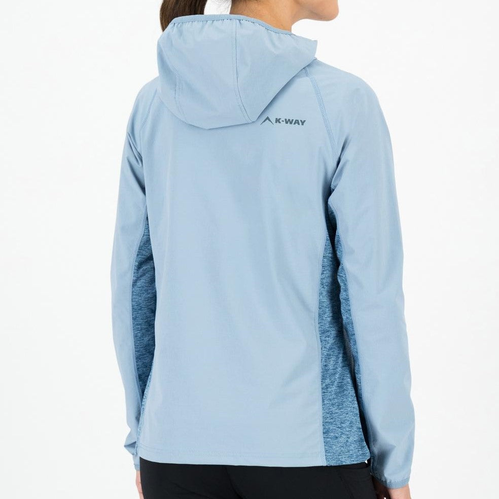 K-WAY WOMEN'S RESISTER ZIP THROUGH FLEECE HOODIE