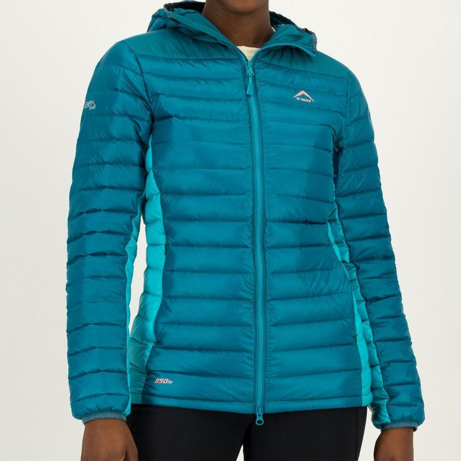 K-WAY EXPEDITION SERIES WOMEN'S MOUNT WHITNEY HOODED DOWN JACKET