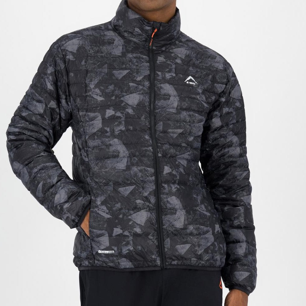 K-WAY MEN’S K-LITE PRINTED DOWN PUFFER JACKET