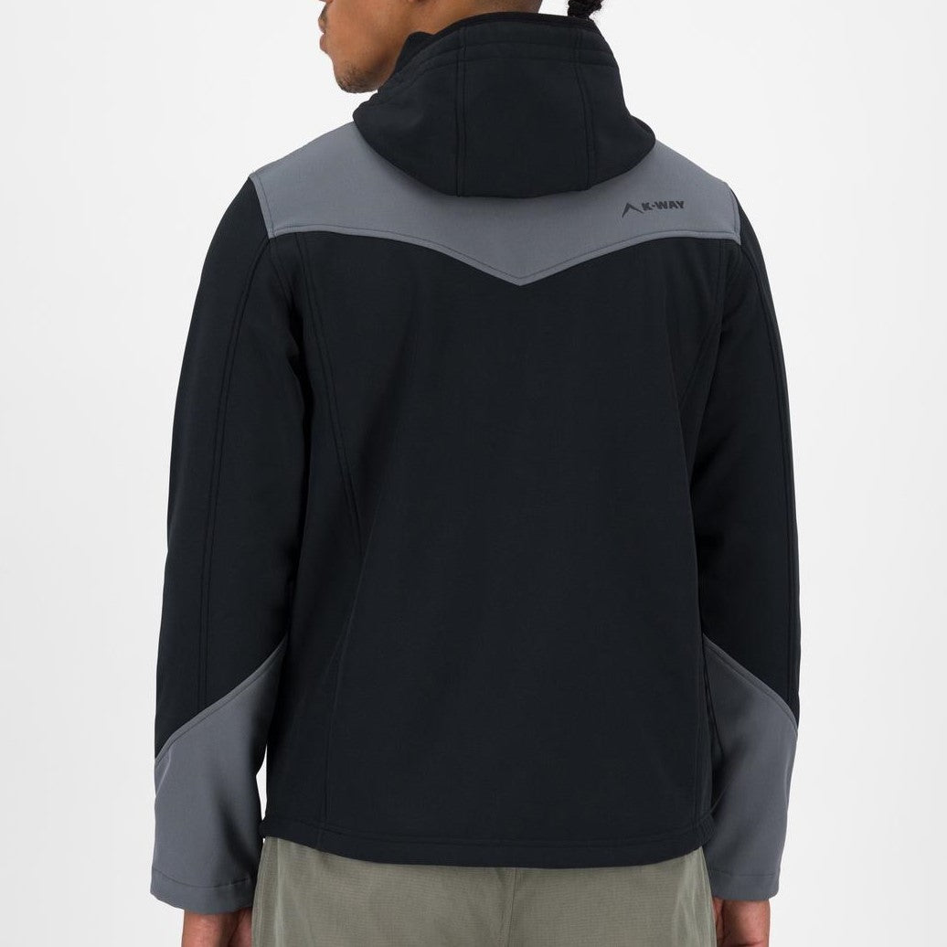 K-WAY MEN’S BENJI SOFTSHELL HOODIE