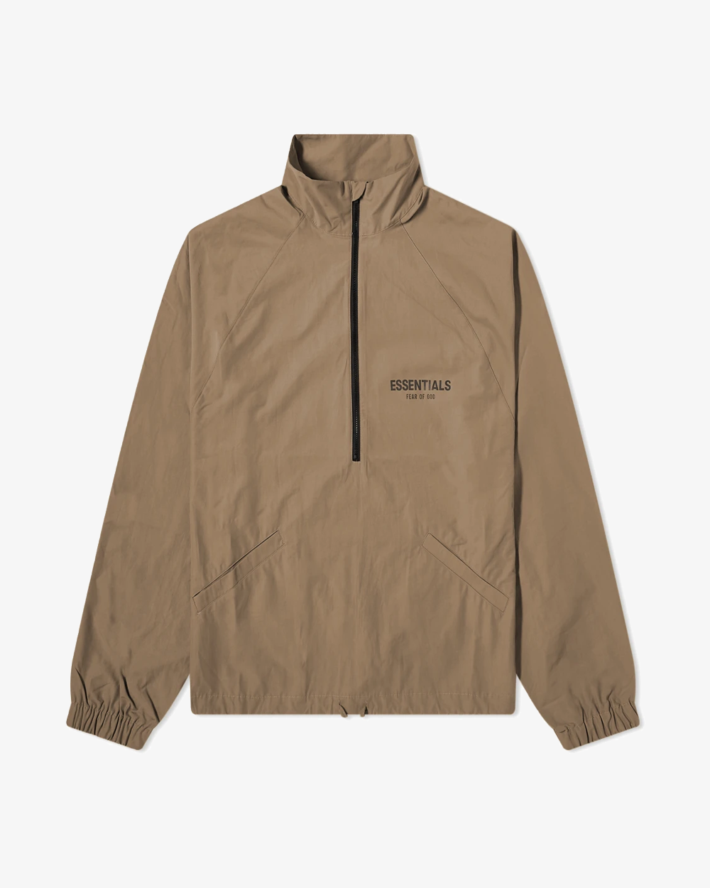 FOG ESSENTIALS SS20 HALF ZIP TRACK JACKET BROWN