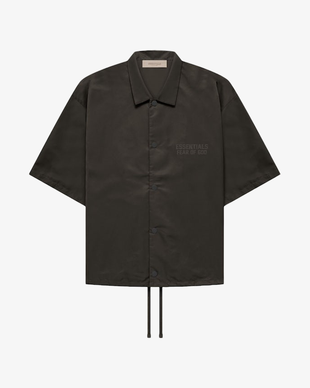 FOG ESSENTIALS SS22 OFF BLACK NYLON SHIRT