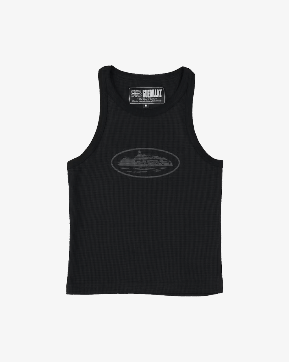 CORTEIZ GUERILLAZ TRIPLE BLACK WOMENS TANK TOP