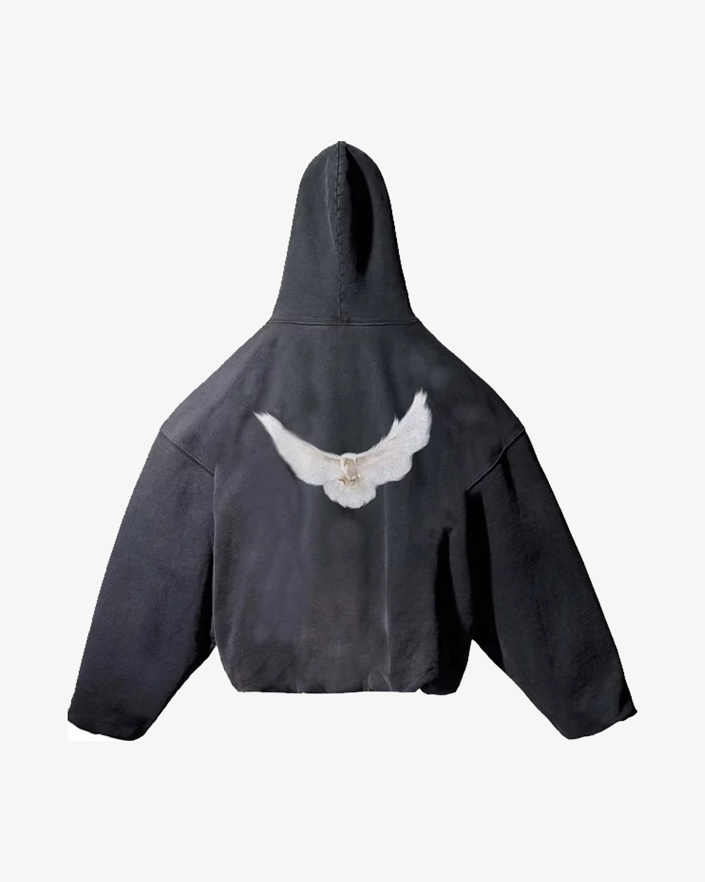 YEEZY GAP ENGINEERED BY BALENCIAGA DOVE WASHED BLACK HOODIE