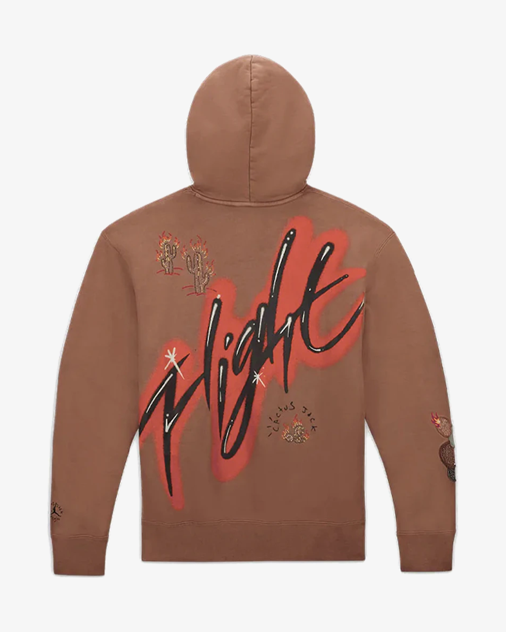 TRAVIS SCOTT X JORDAN FLIGHT GRAPHIC ARCHAEO BROWN HOODIE