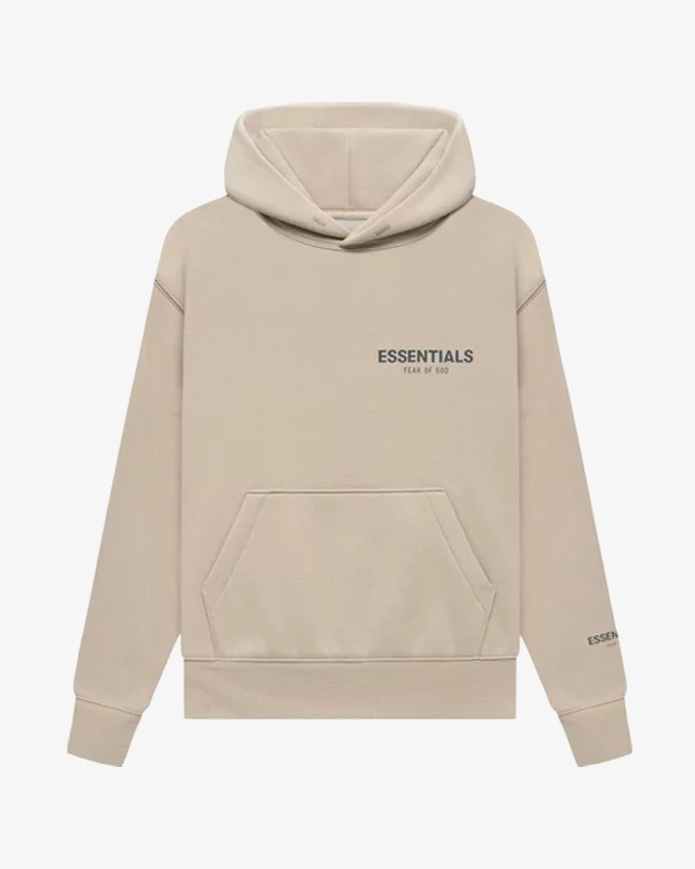 FOG ESSENTIALS FW21 CHEST REFLECTIVE LOGO TAN KIDS HOODIE