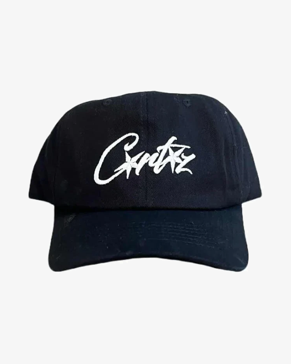 CORTEIZ SS23 SPELLOUT 6-PANEL CAP BLACK