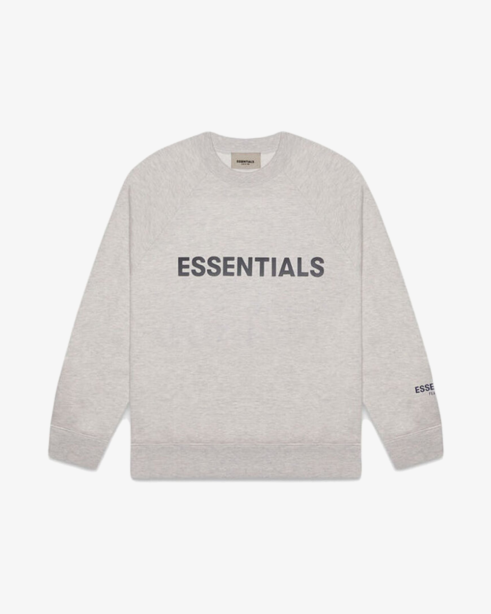 FOG ESSENTIALS SS20 SILICON APPLIQUE HEATHER OATMEAL CREWNECK