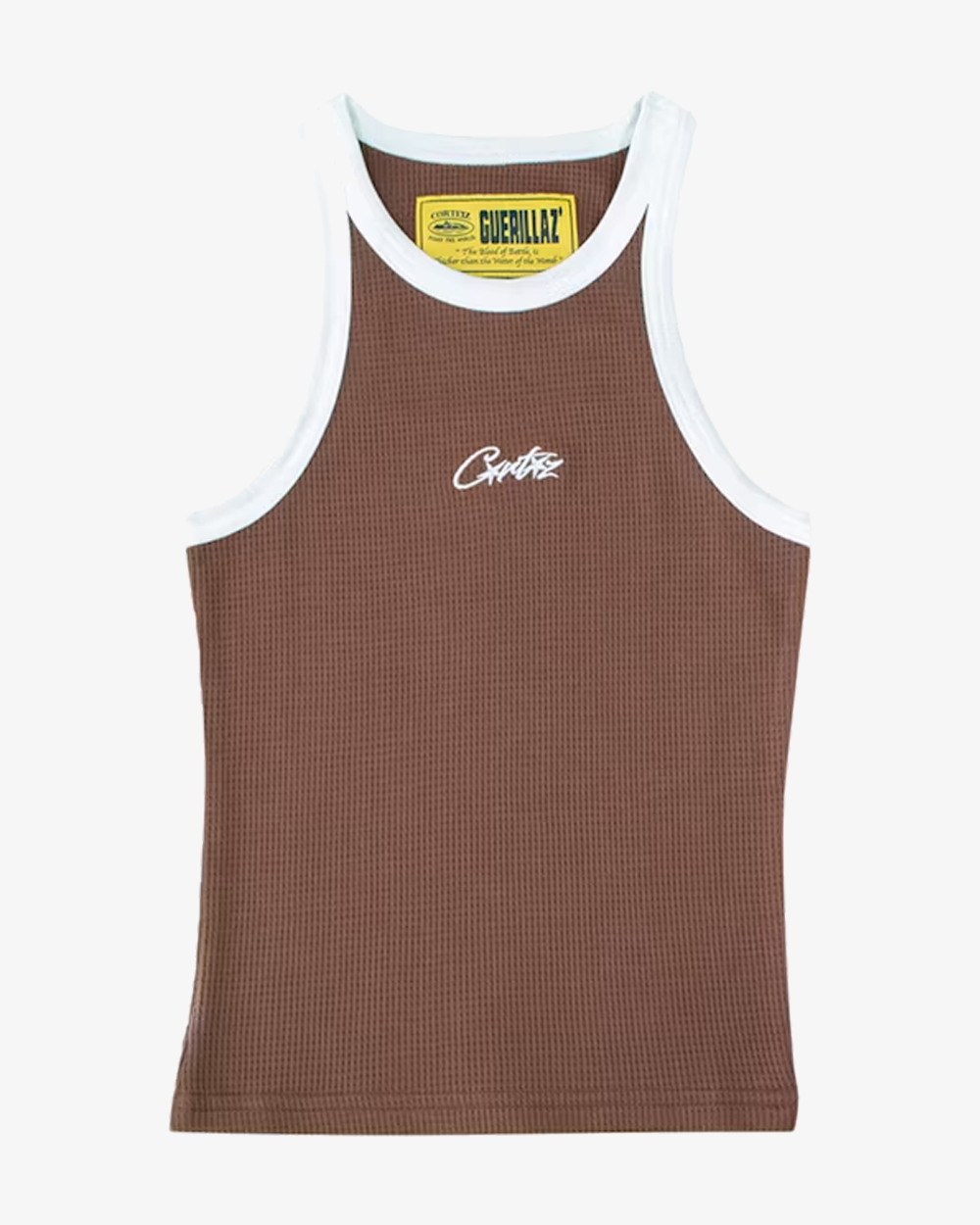 CORTEIZ FW22 CONTRAST WOMENS TANK TOP BROWN