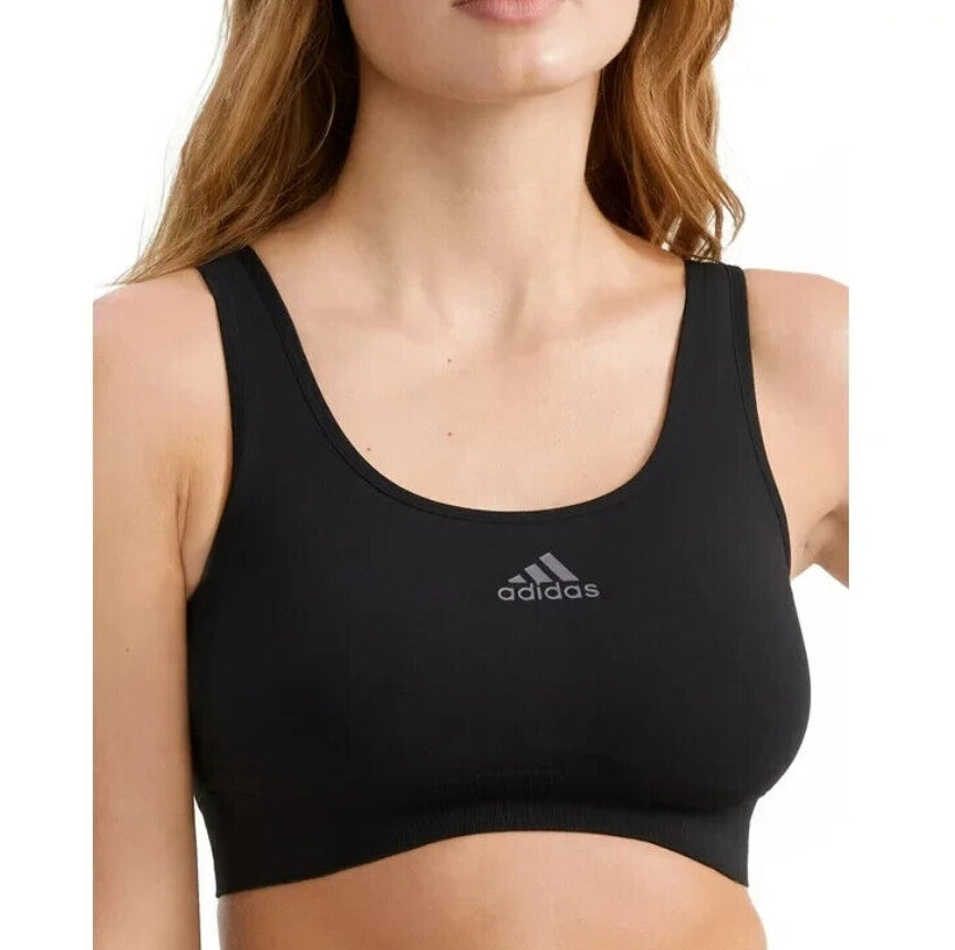 (WMNS) adidas Scoop Lounge Bra 'Black' 4A7H67-000