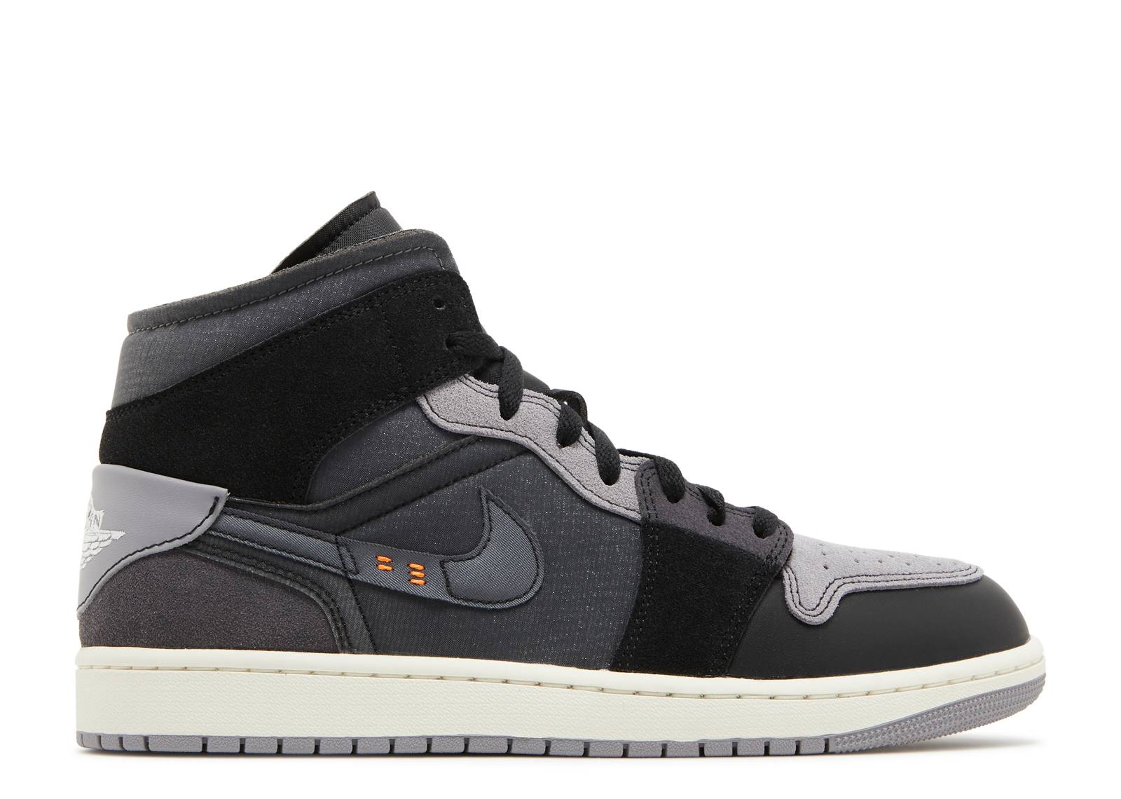 AIR JORDAN 1 MID SE CRAFT 'INSIDE OUT - BLACK'