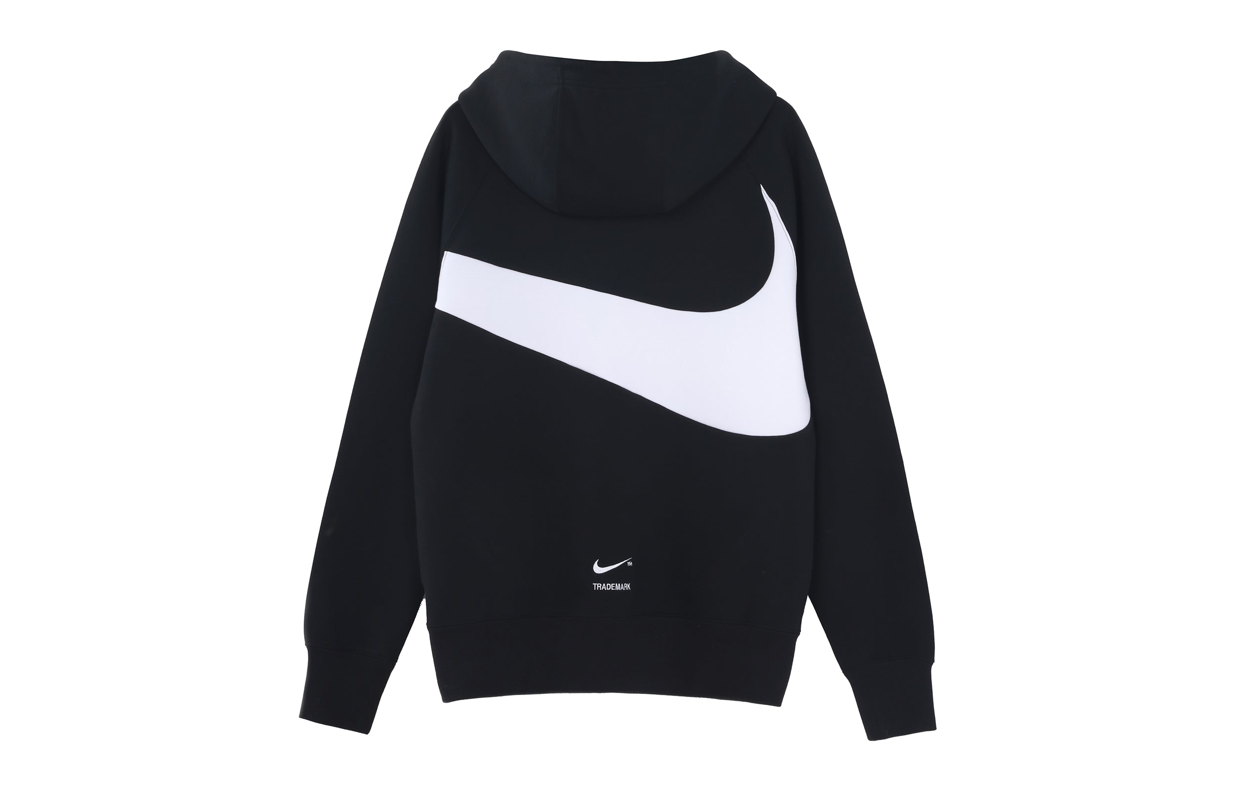 Men's Nike Sportswear Swoosh Tech Fleece Contrasting Colors Large Logo Printing Sports Black DD8223-010