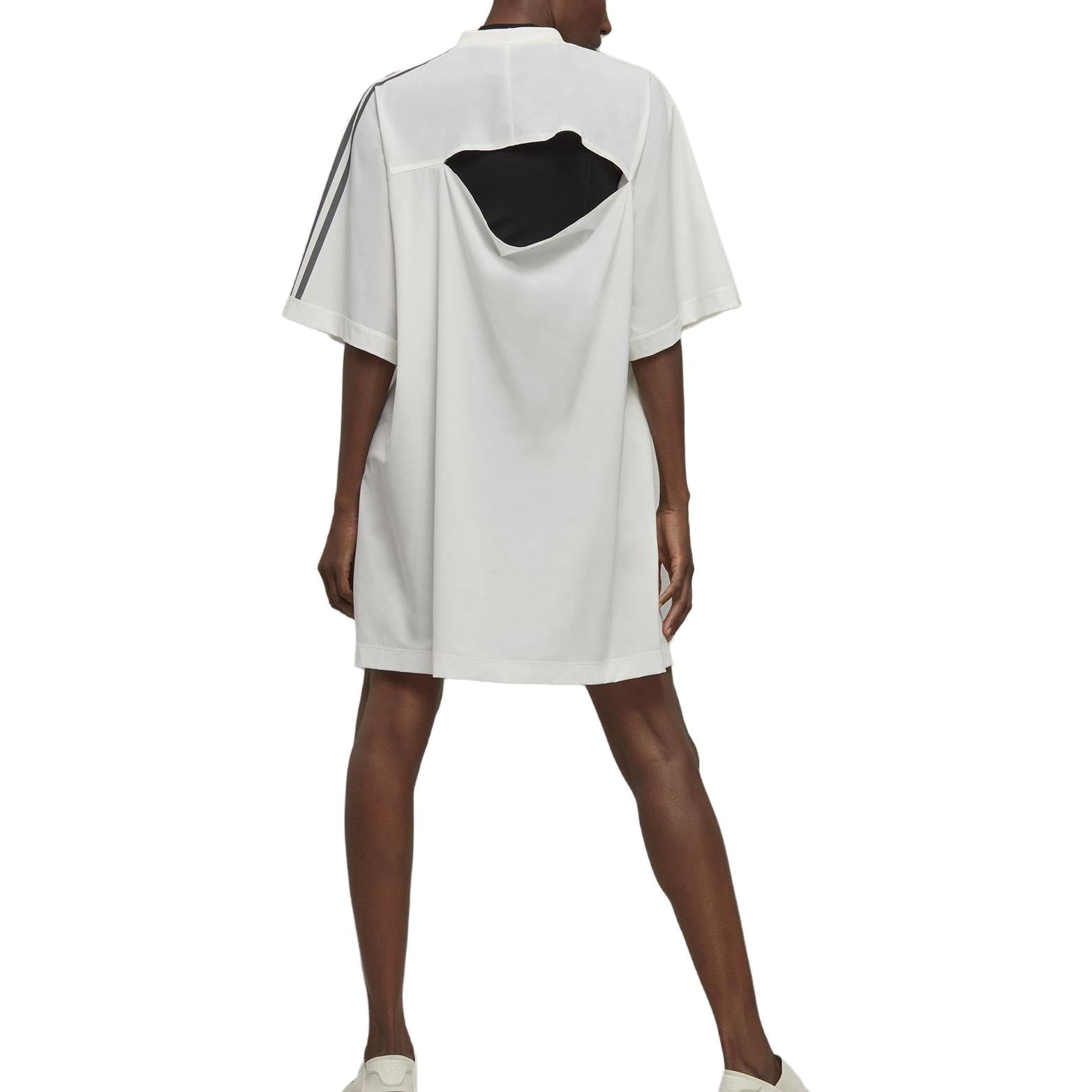 (WMNS) adidas Y-3 3-Stripes T-shirt Dress 'Off White Black' IA1428