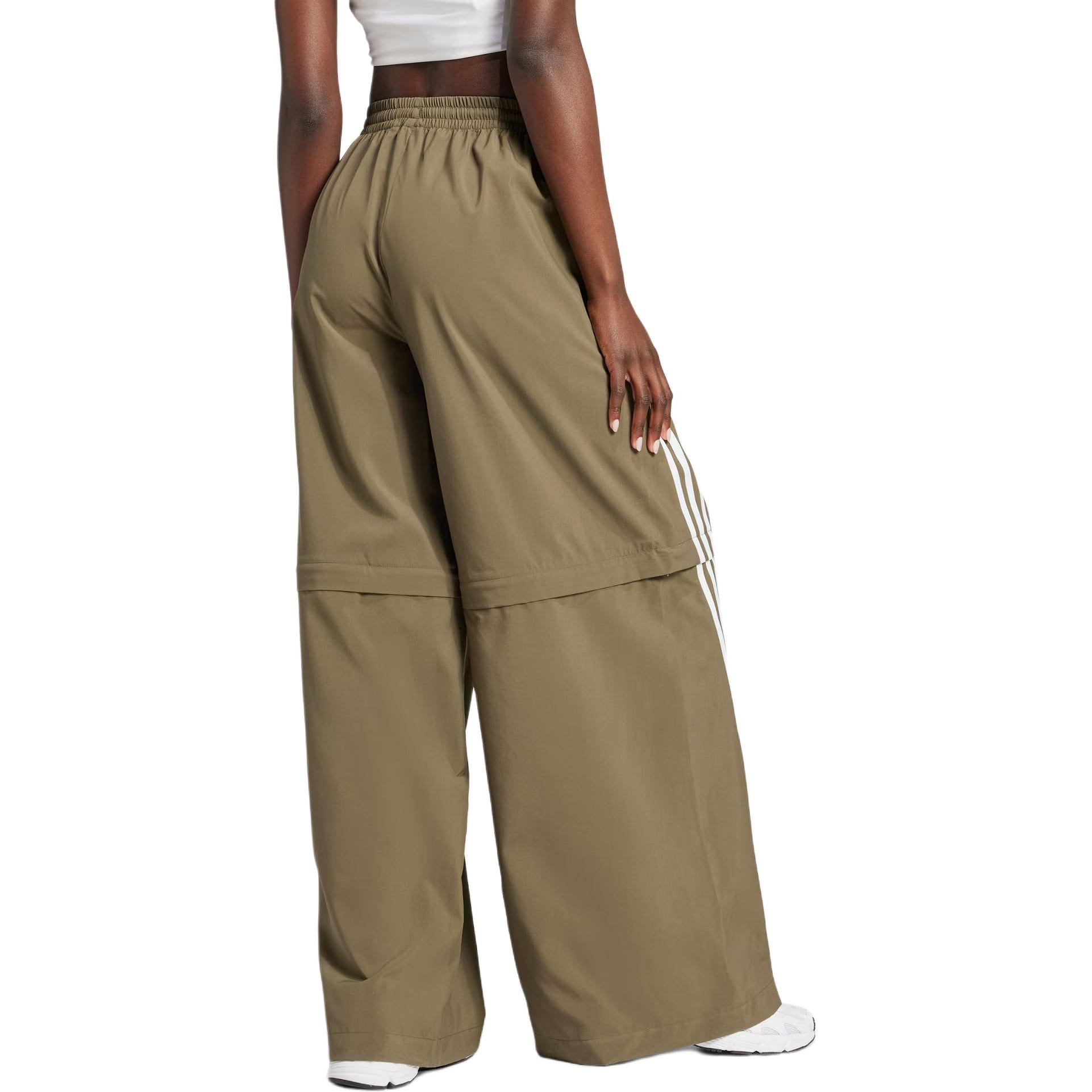 (WMNS) adidas Adilenium Season 2 Oversized Zip-Off Track Pants 'Olive Strata' JM9255