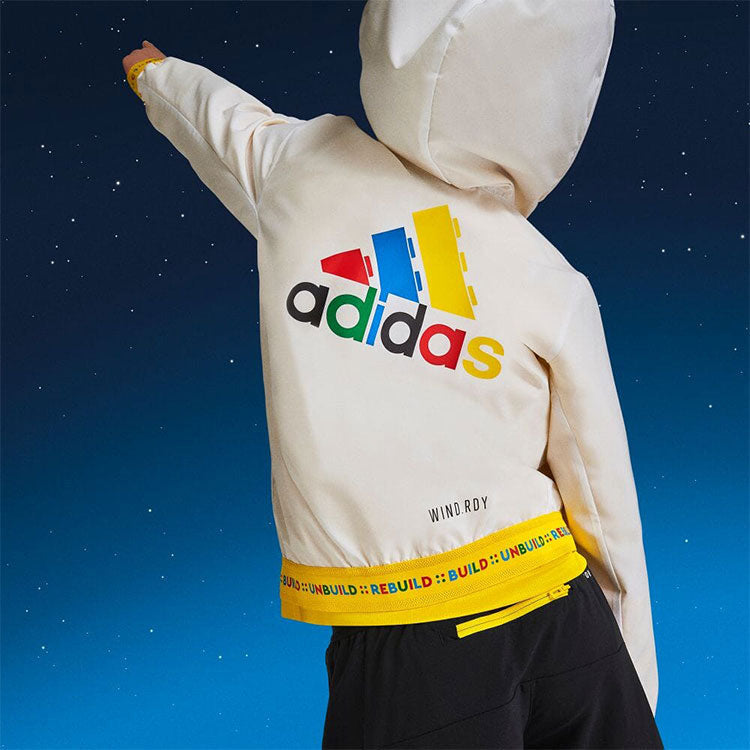 (GS) adidas x LEGO Play Windbreaker 'White' H65320