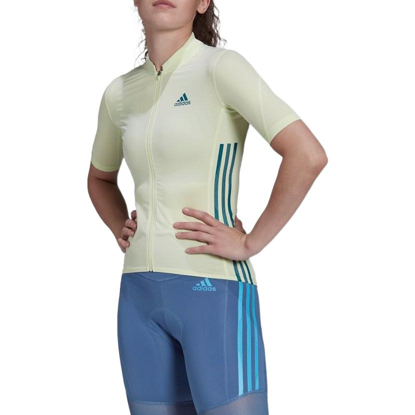 (WMNS) adidas The Short Sleeve Cycling Jersey 'Green' H65313