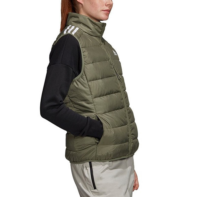 (WMNS) adidas Essentials Sleeveless Jacket  'Green' GH4587