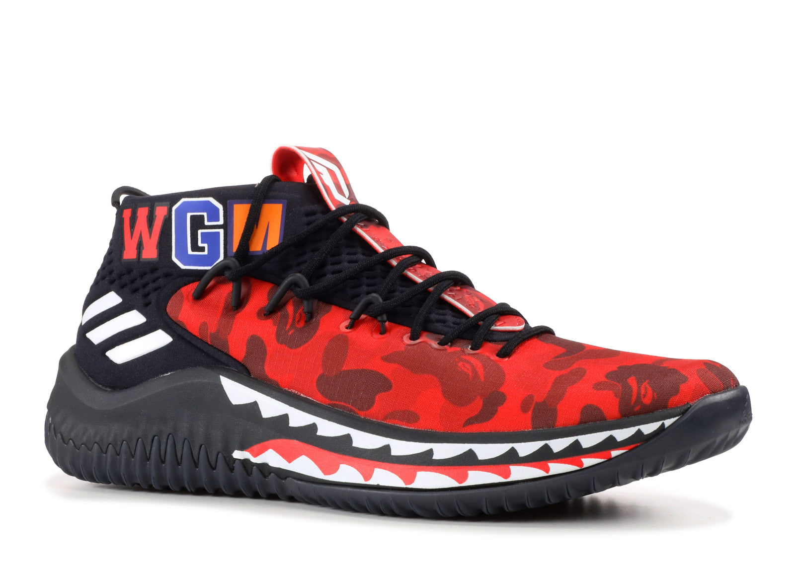 ADIDAS DAME 4 X A BATHING APE 'RED CAMO'