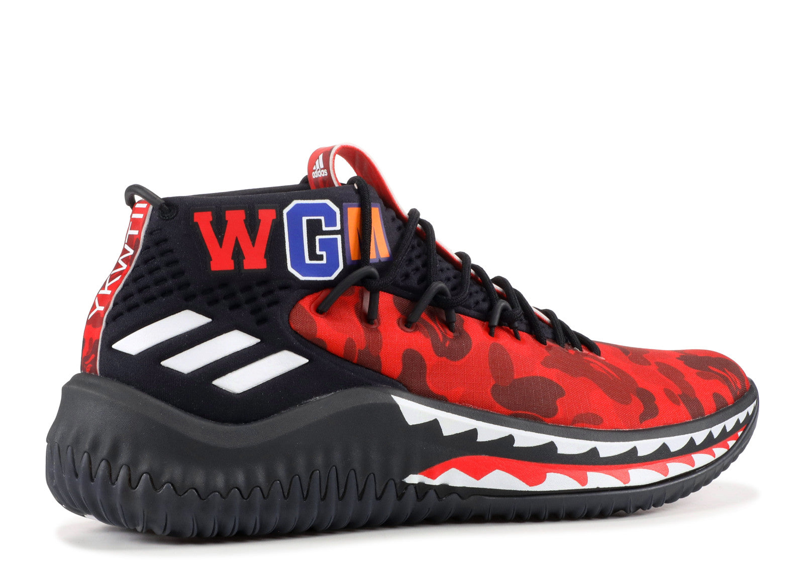 ADIDAS DAME 4 X A BATHING APE 'RED CAMO'