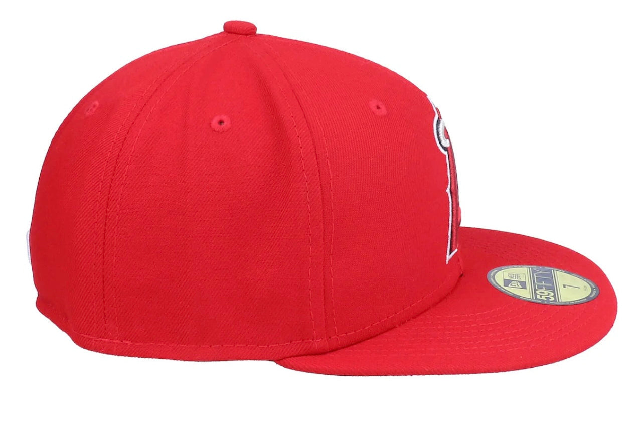 Los Angeles Angels Authentic On-Field 59Fifty Red Fitted
Cap - New Era