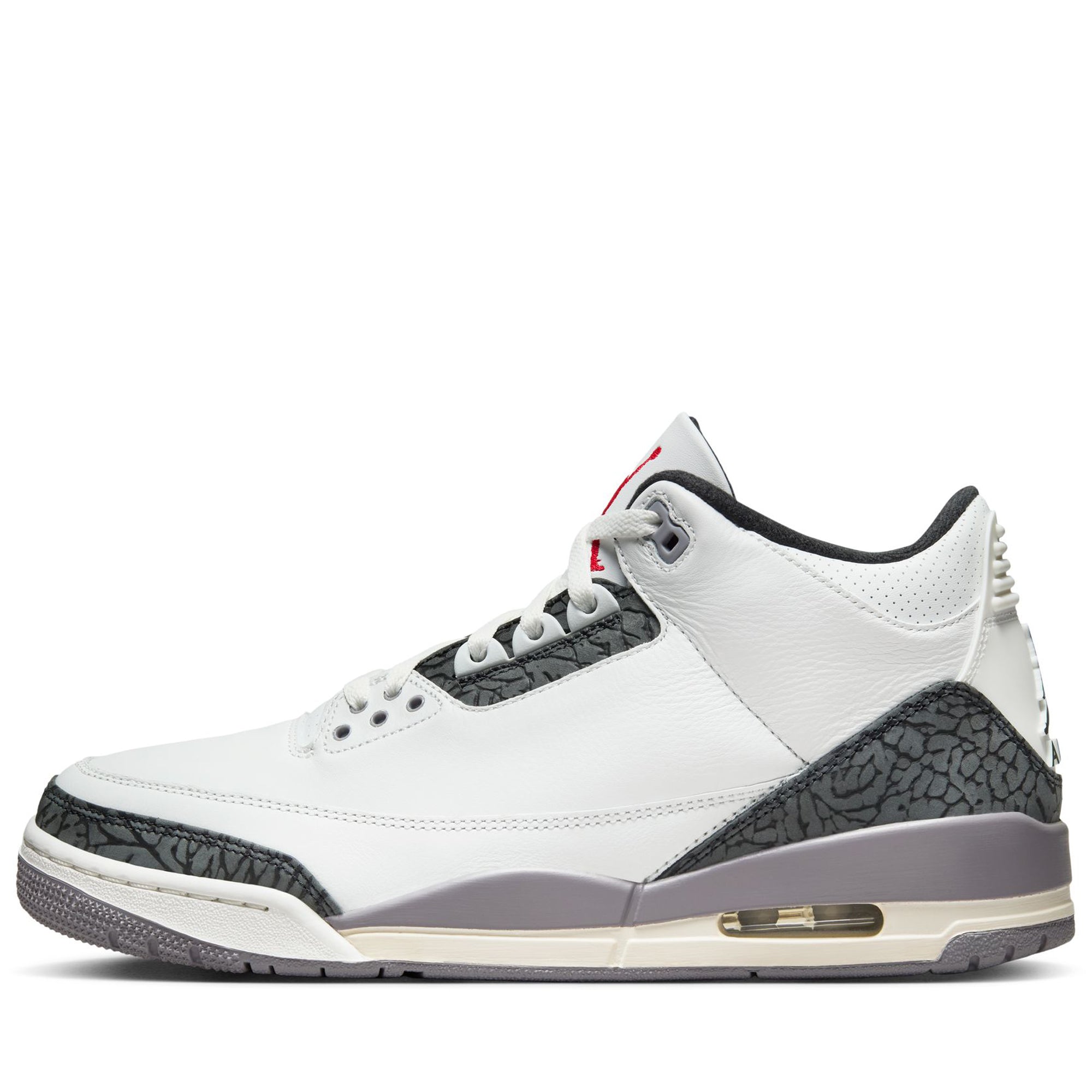 Air Jordan 3 Retro 'Cement Grey' - Summit White/Fire Red