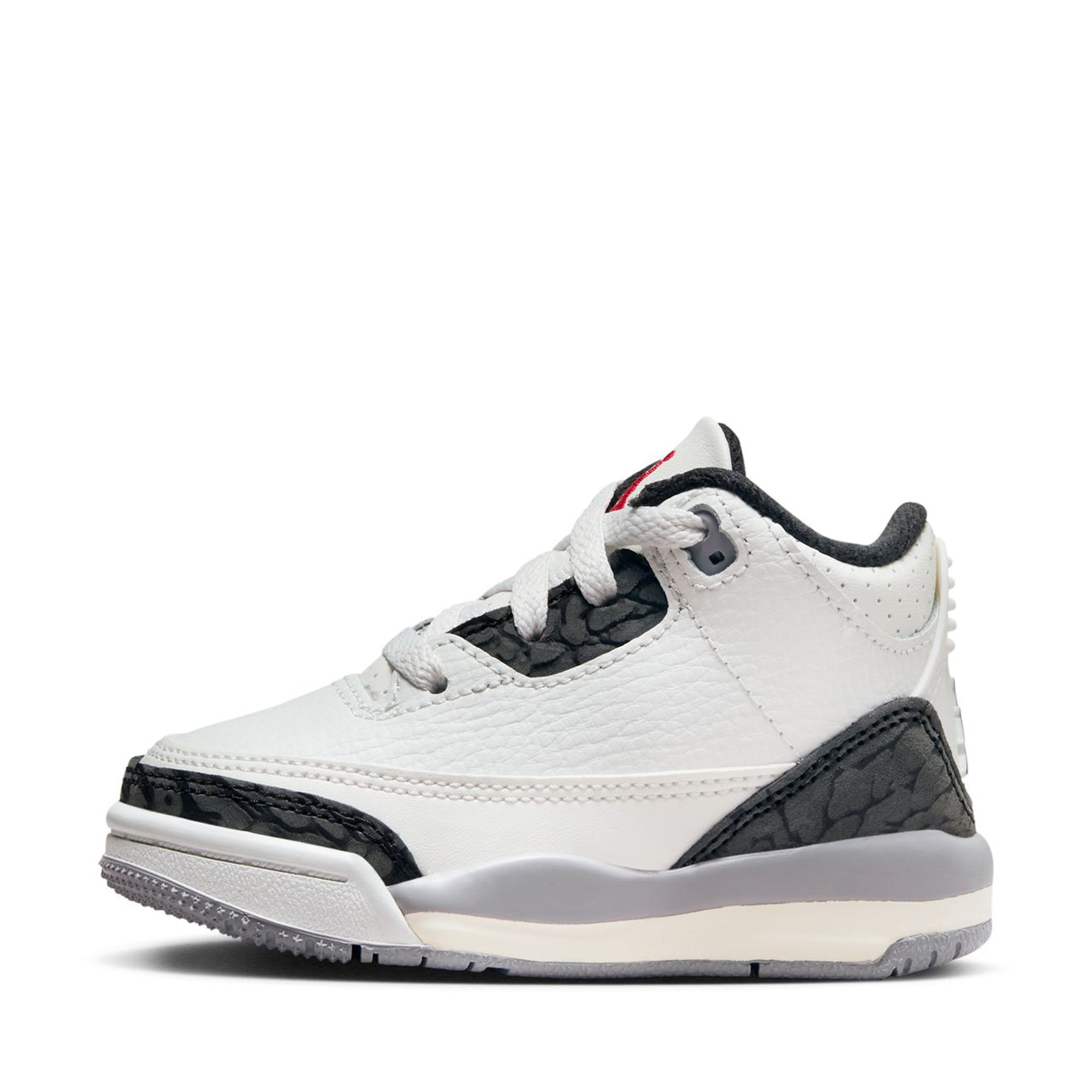 Jordan 3 Retro 'Cement Grey' (TD) - Summit White/Fire Red