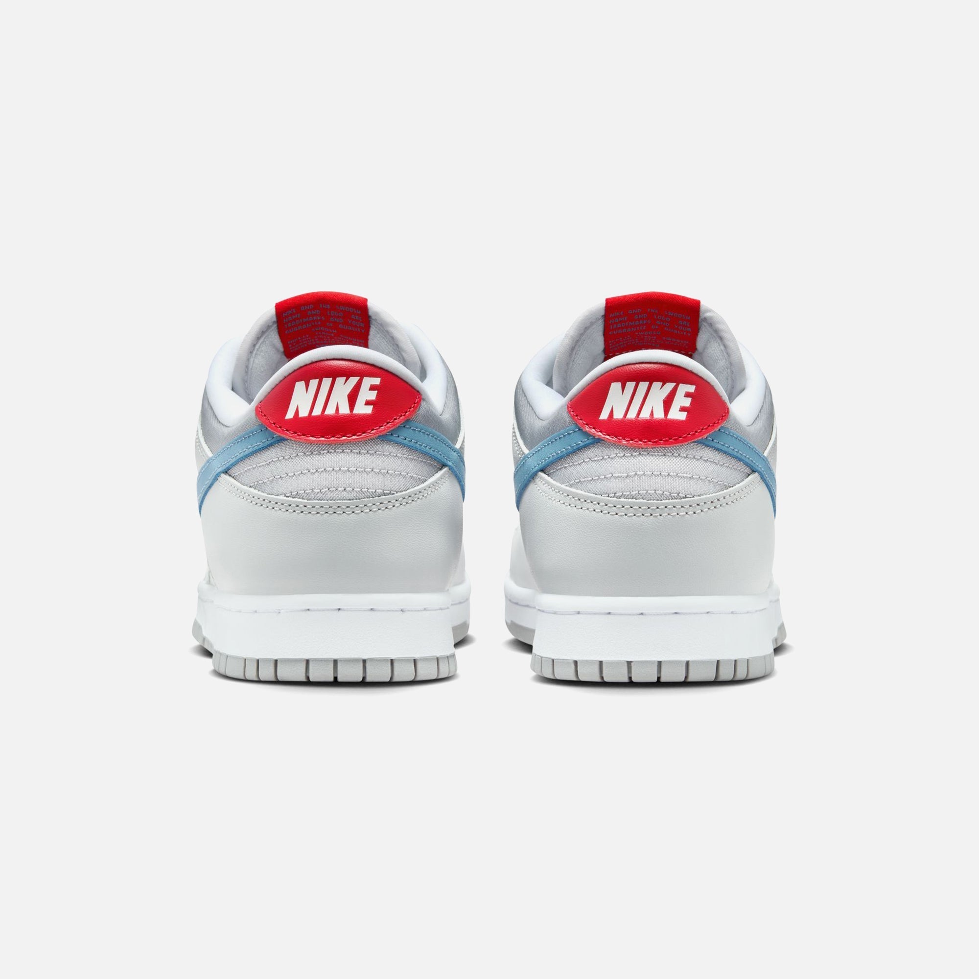 Nike Dunk Low - Metallic Silver / Cascade Blue / Neutral Grey / Gym Red