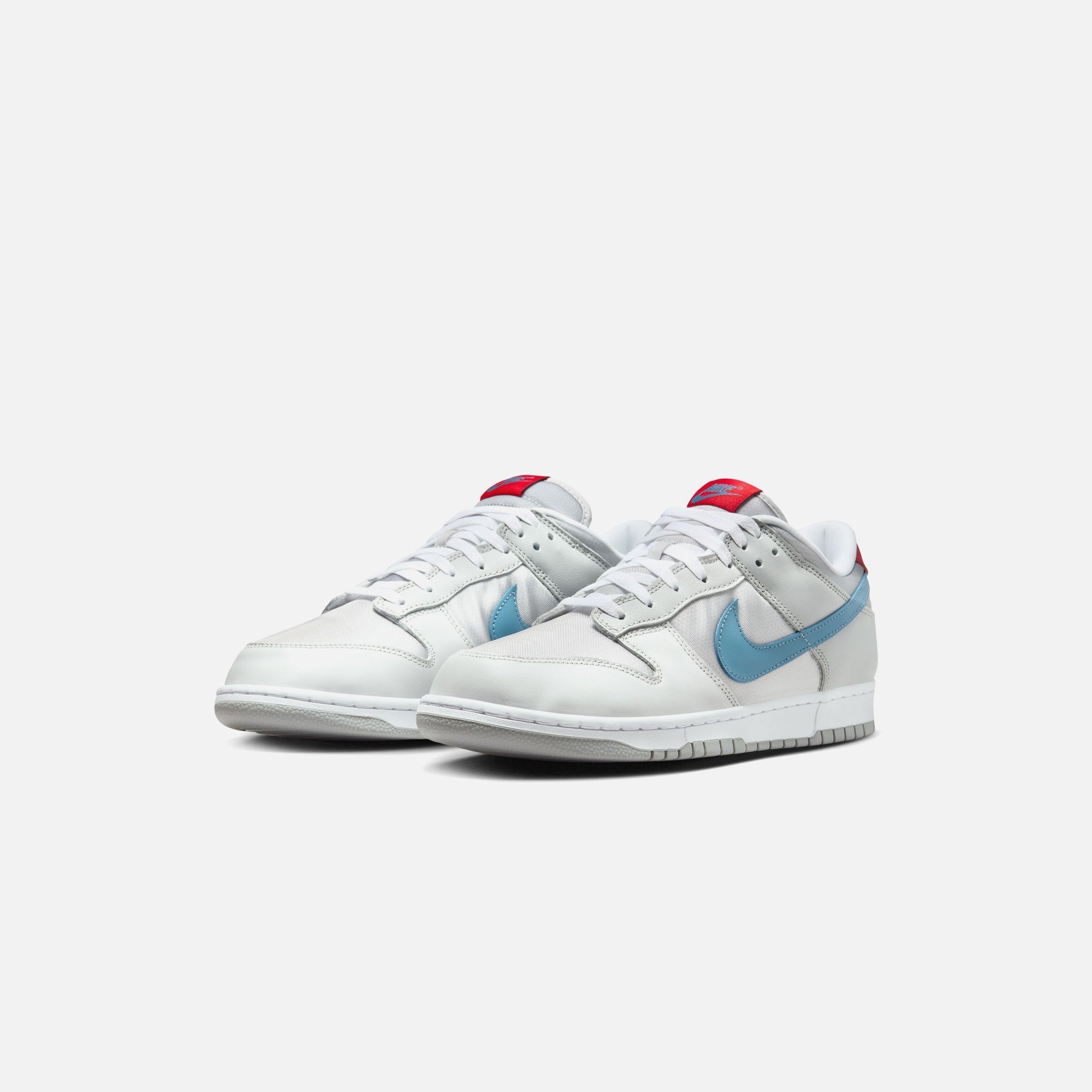 Nike Dunk Low - Metallic Silver / Cascade Blue / Neutral Grey / Gym Red