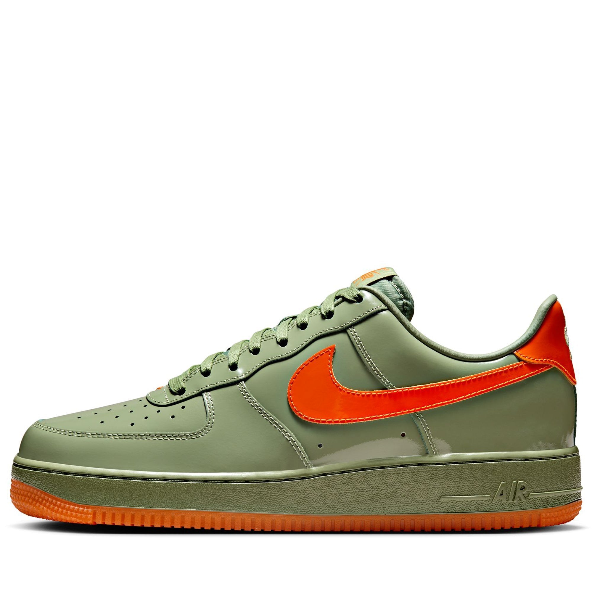 Nike Air Force 1 '07 Premium - Oil Green/Safety Orange