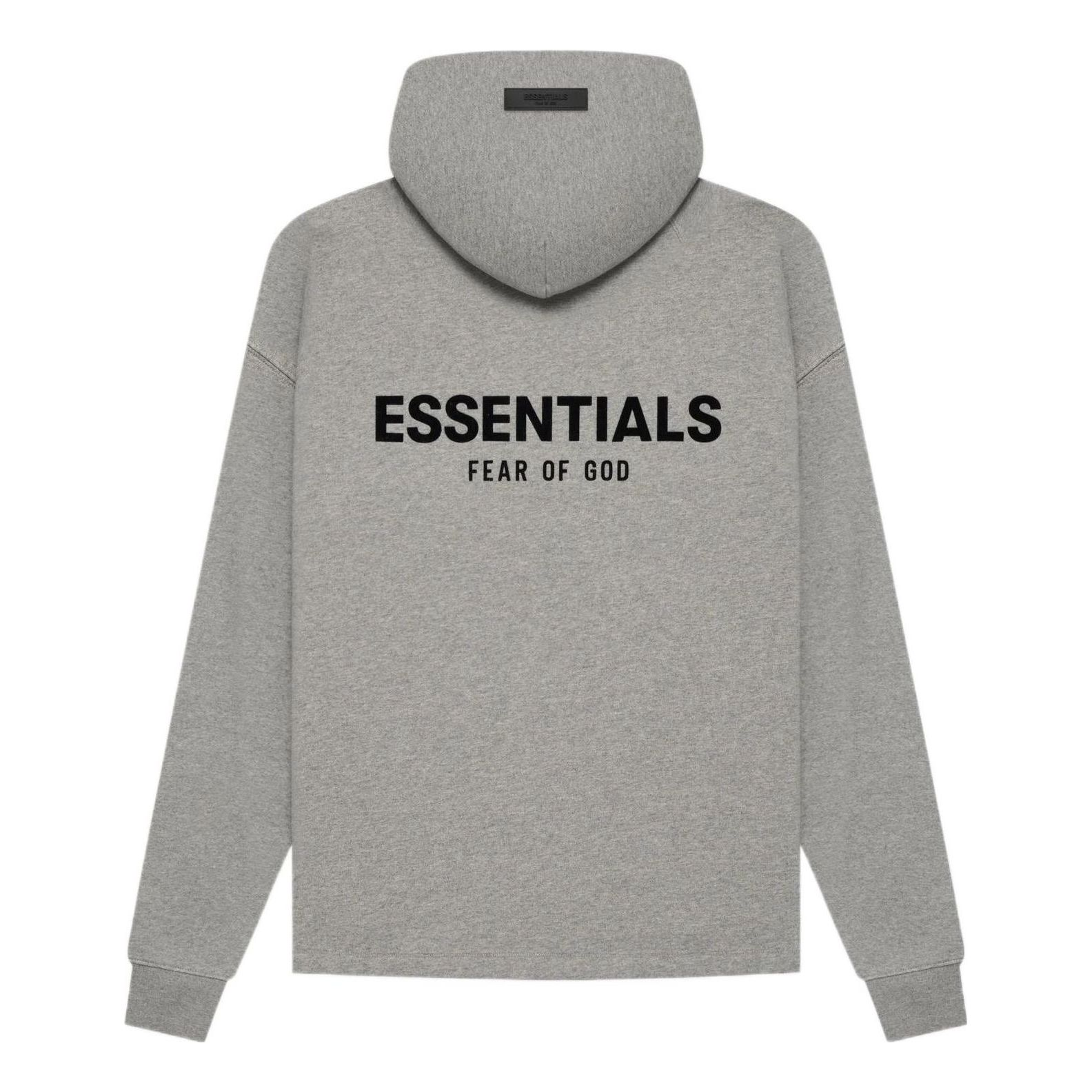 Fear of God Essentials SS22 Relaxed Hoodie 'Dark Oatmeal' 192SU224418F