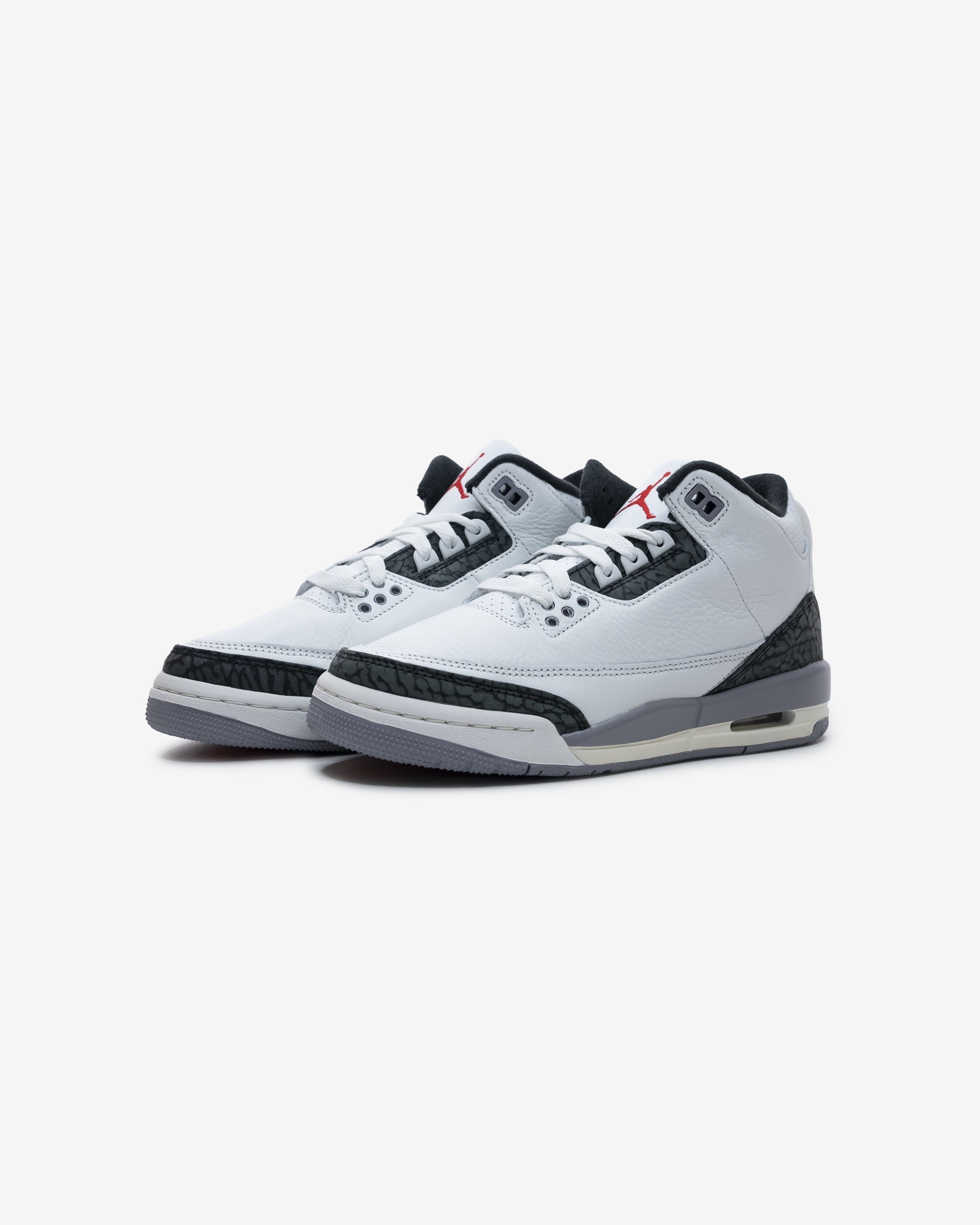 JORDAN GS AJ 3 RETRO - SUMMITWHITE/ FIRERED/ CEMENTGREY