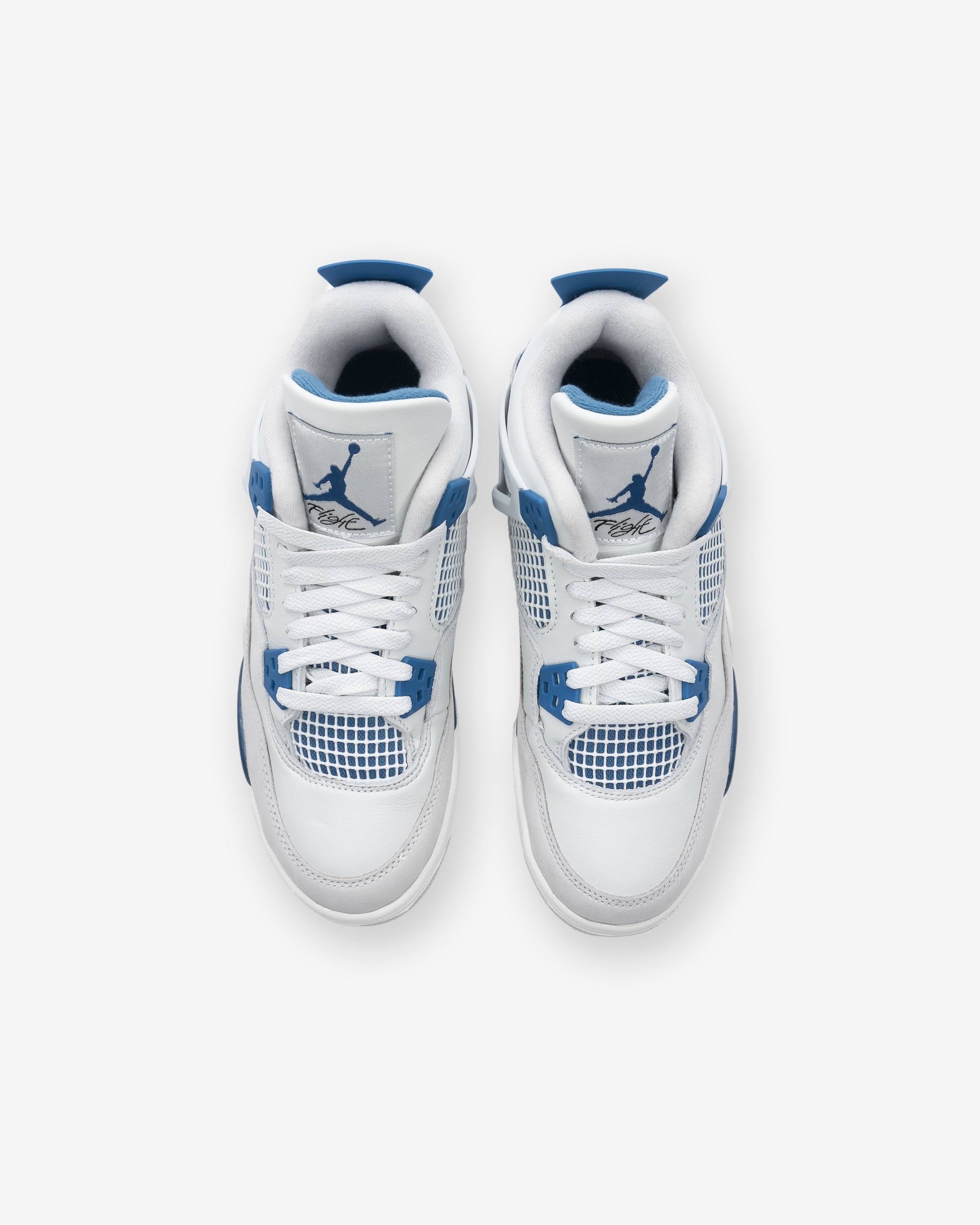 JORDAN GS AJ 4 OFFWHITE/ MILITARYBLUE/ NEUTRALGREY