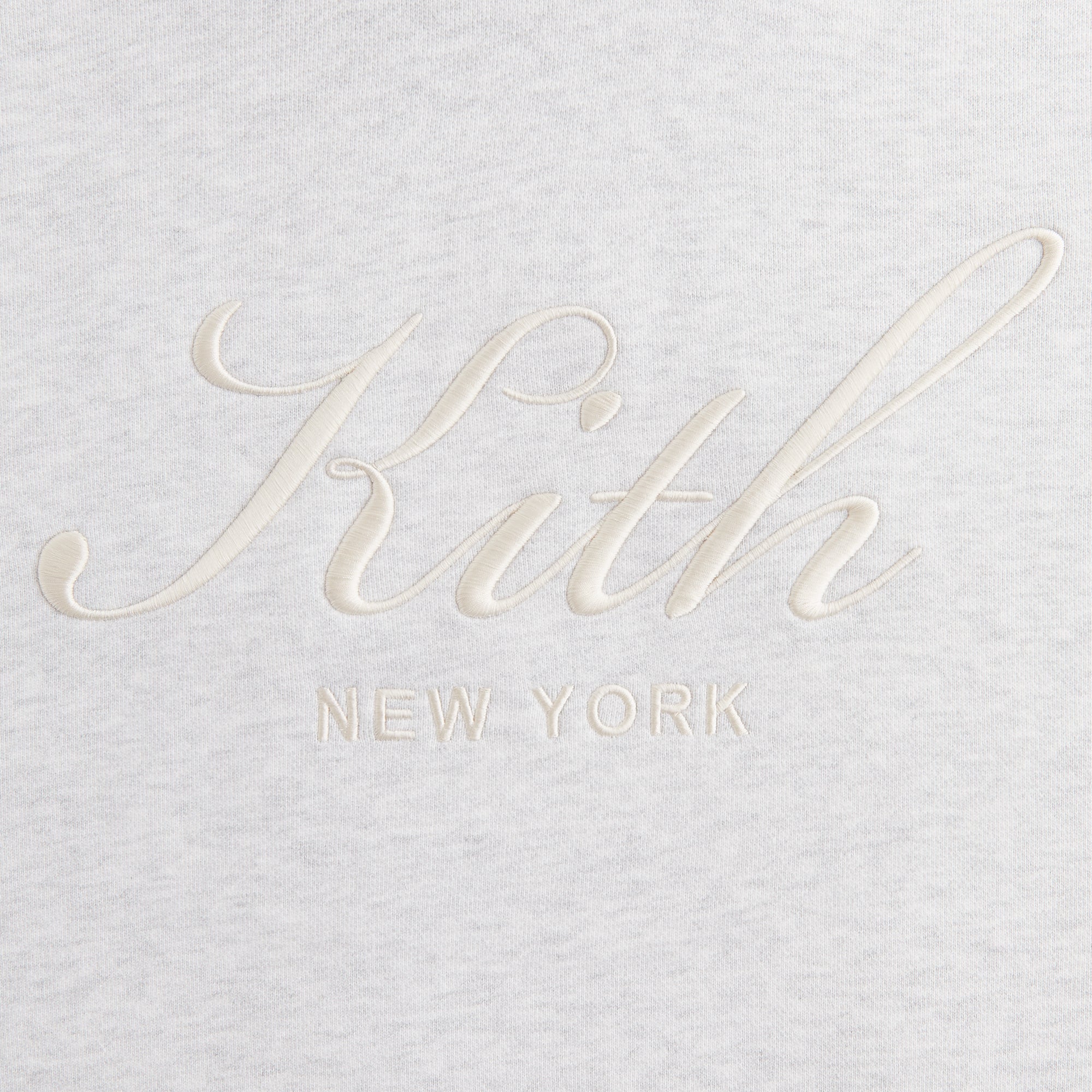 Kith Women Maverick Script Hoodie - Light Heather Grey