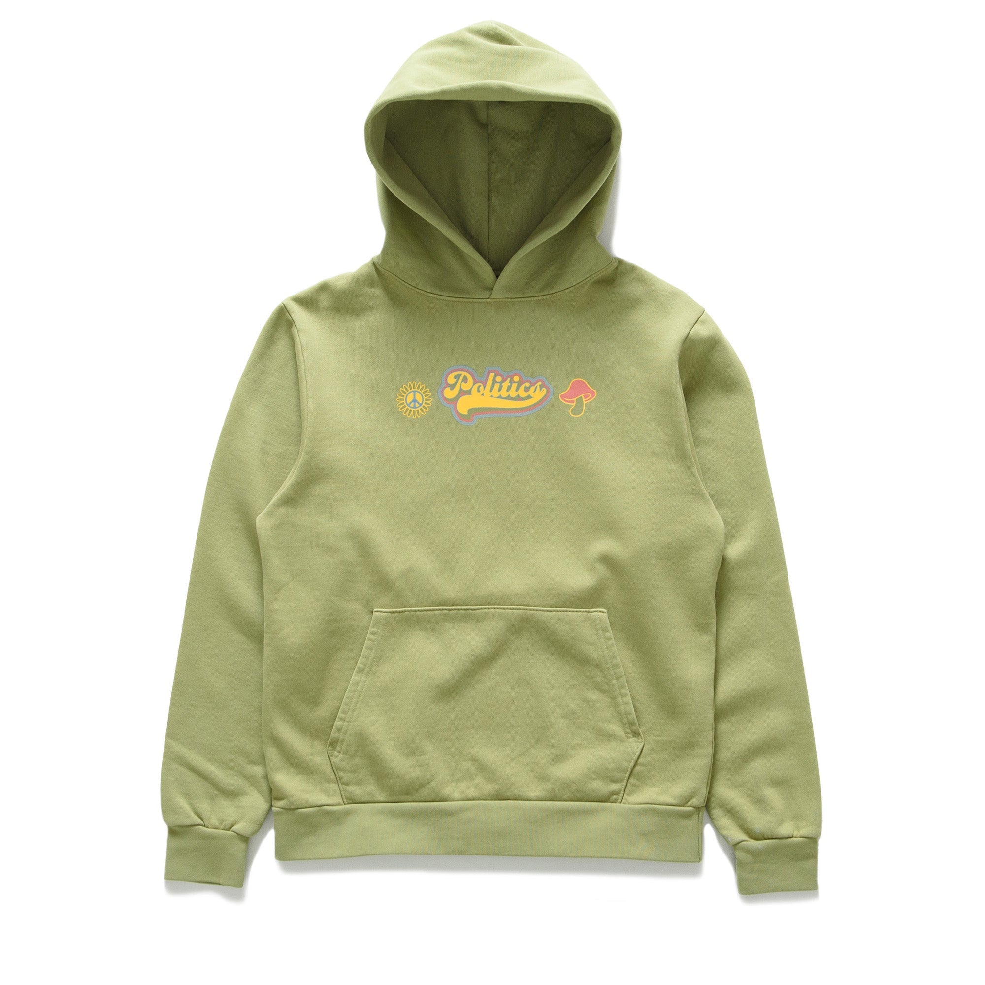 Politics Groovy Hoodie - Olive