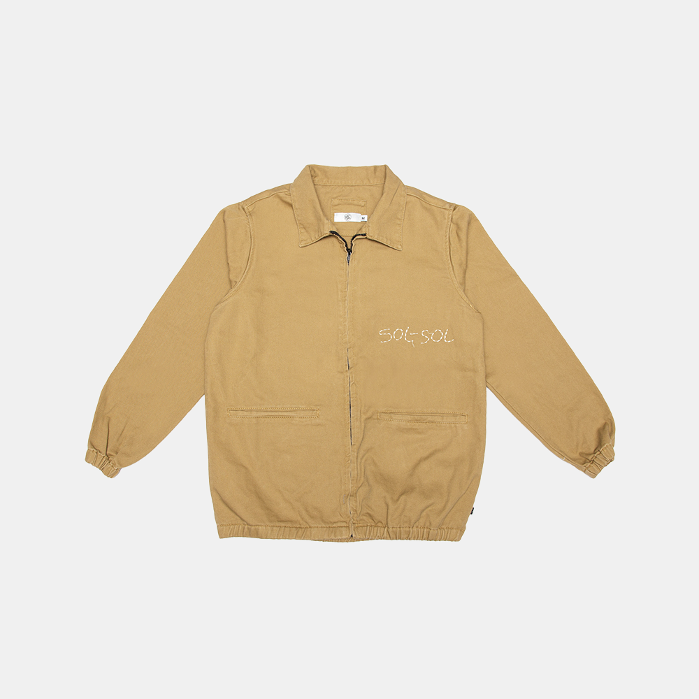 Workmans Jacket Beige Enzyme Wash