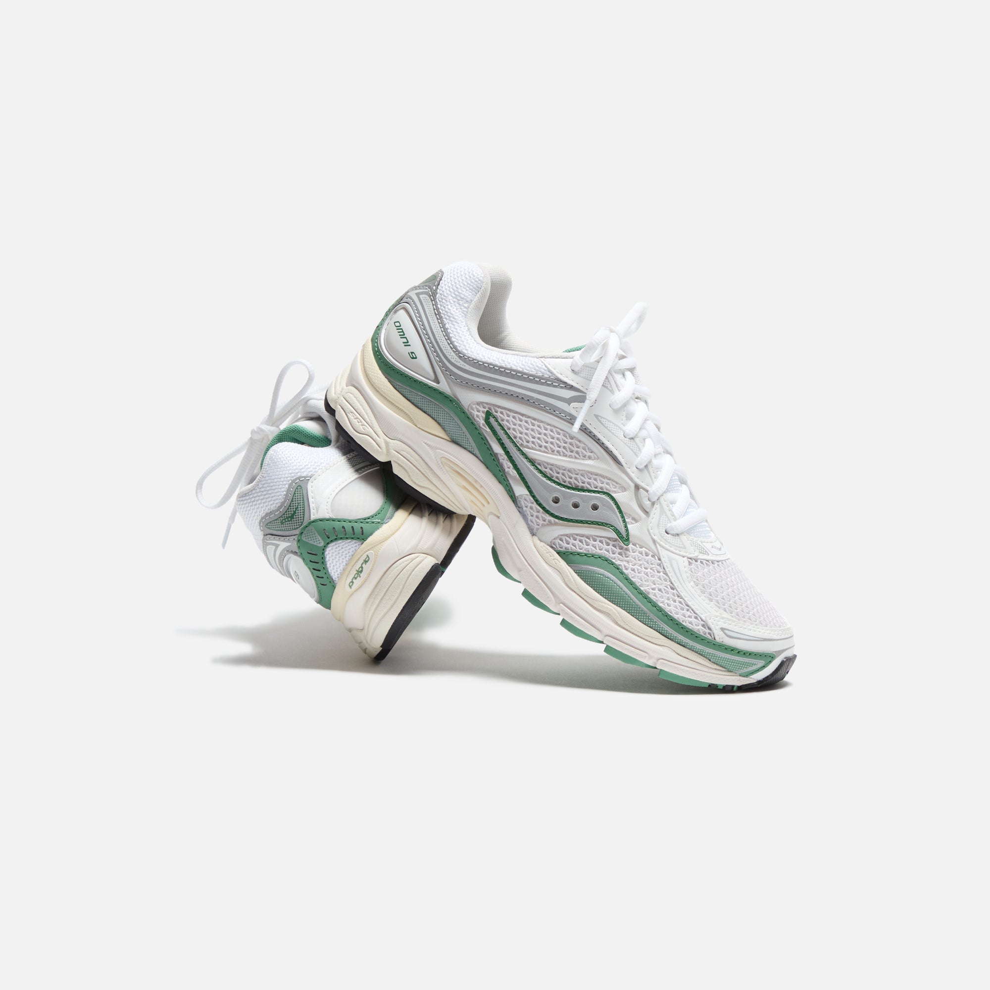 Saucony Progrid Omni 9 - Ivory / Green