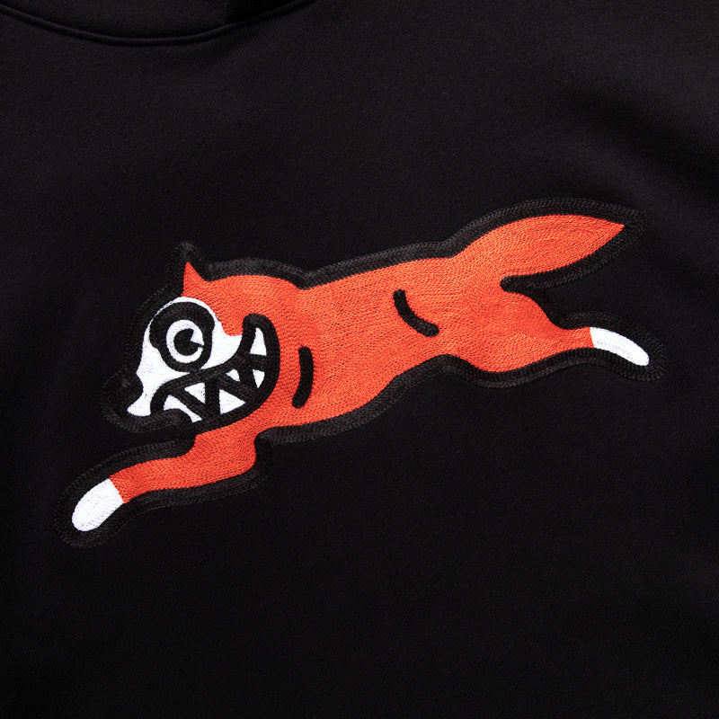 Ice Cream Running Dog Hoodie - Black