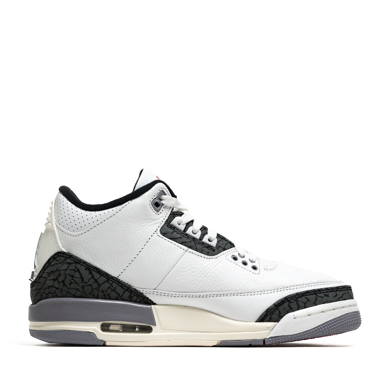 Jordan 3 Retro 'Cement Grey' (PS) - Summit White/Fire Red