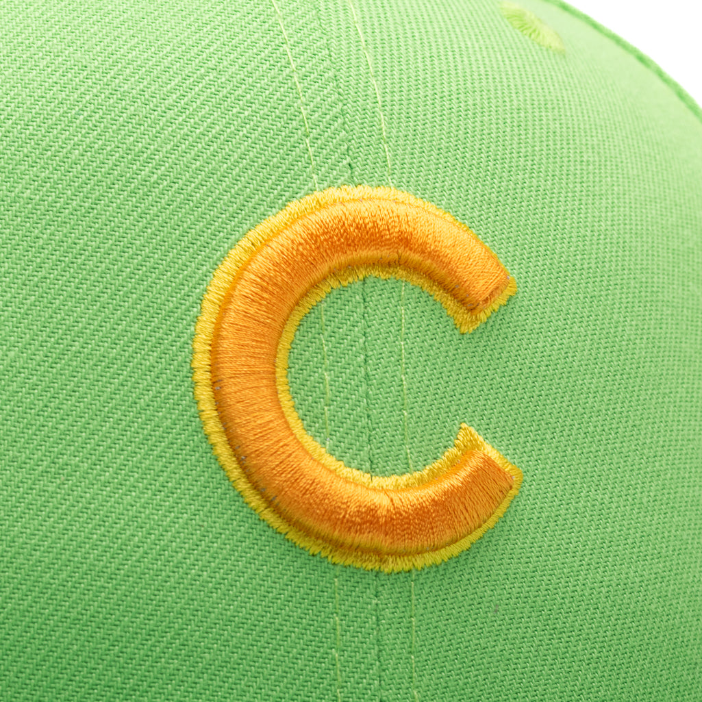 New Era x Politics Chicago Cubs 59Fifty Fitted Hat - Green/Orange