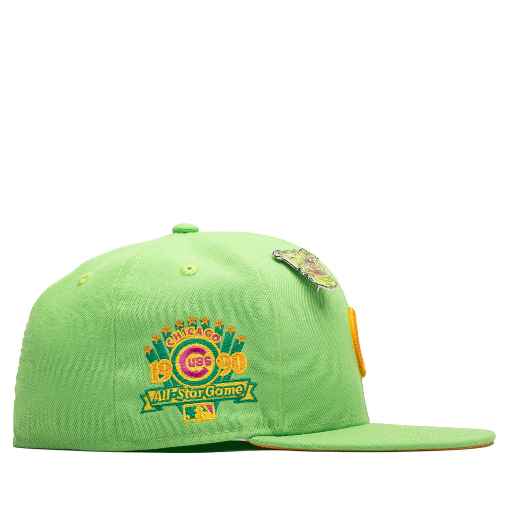 New Era x Politics Chicago Cubs 59Fifty Fitted Hat - Green/Orange