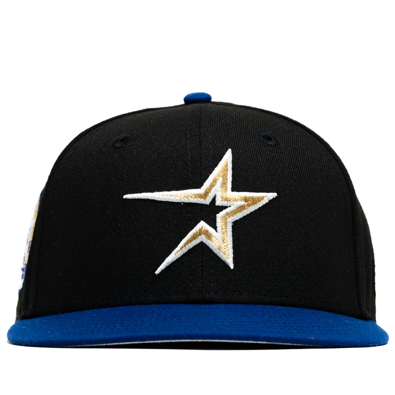 New Era x Politics Houston Astros 59FIFTY Fitted Hat - Black/Light Royal