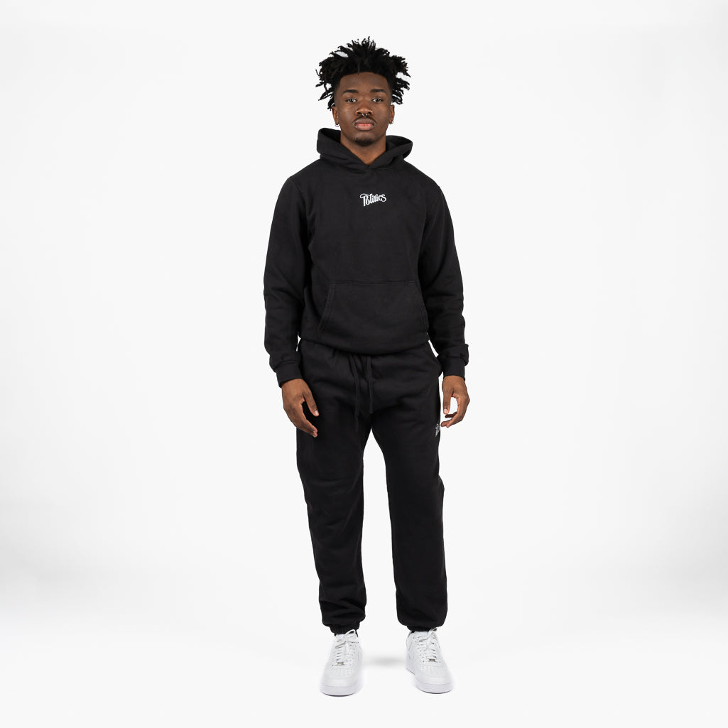 Politics Script Hoodie - Midnight