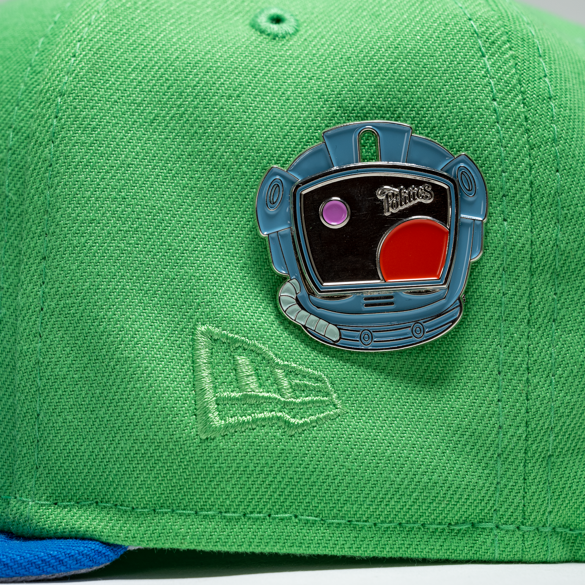 New Era x Politics Atlanta Braves 59FIFTY Fitted Hat - Island Green/Aqua